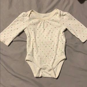 Baby Gap polka dot onesie